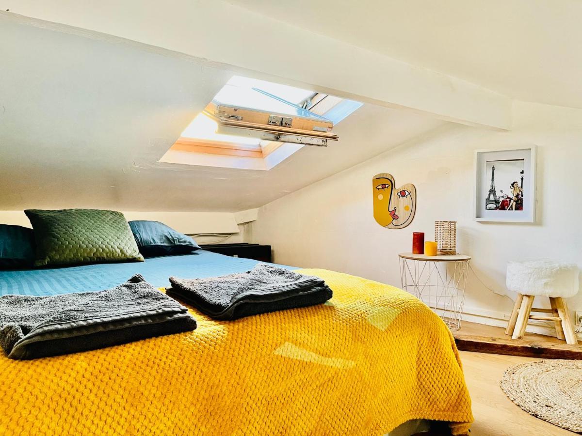 Parc Buttes Chaumont - Studio Mezzanine Paris Apartment Bagian luar foto