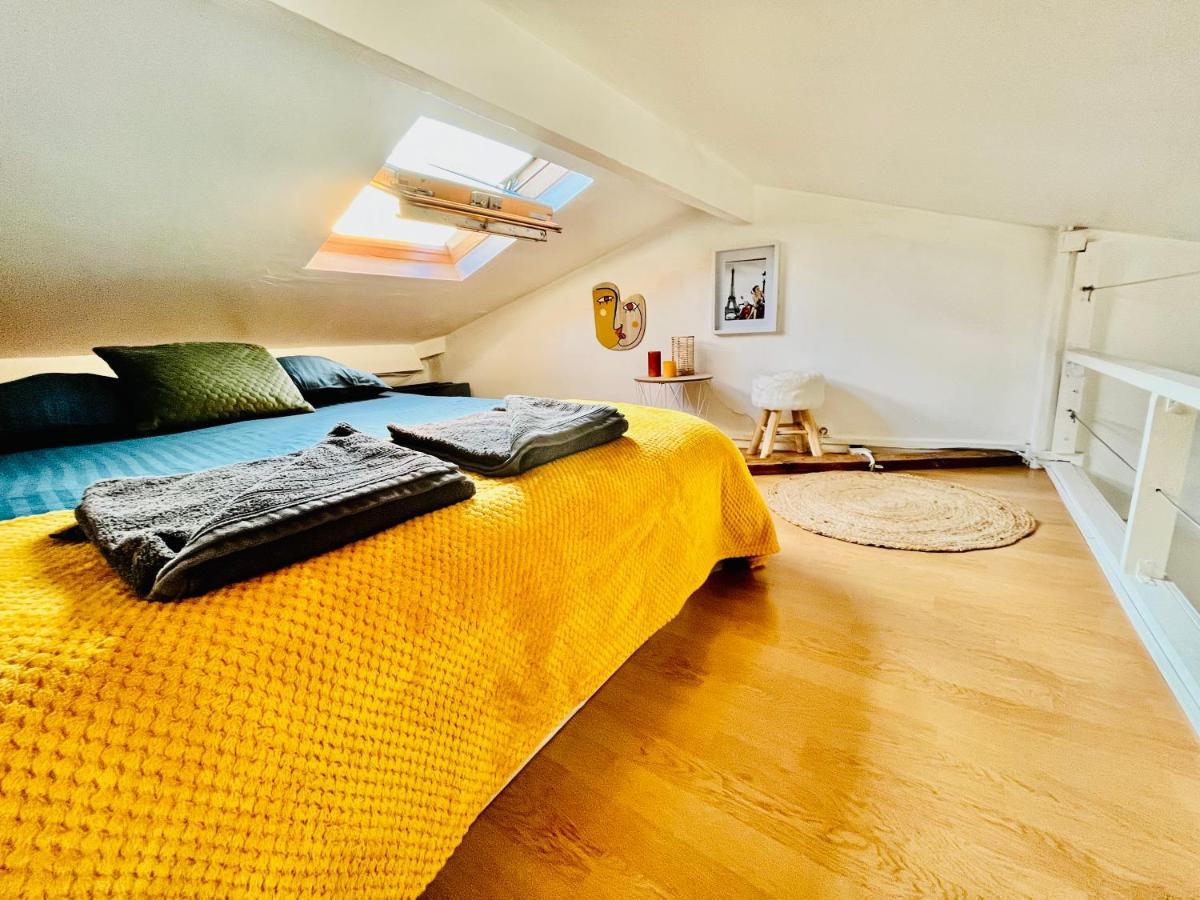 Parc Buttes Chaumont - Studio Mezzanine Paris Apartment Bagian luar foto